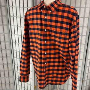 American Eagle Shirt Mens Medium Classic Fit Long Sleeve Plaid Button Down XL